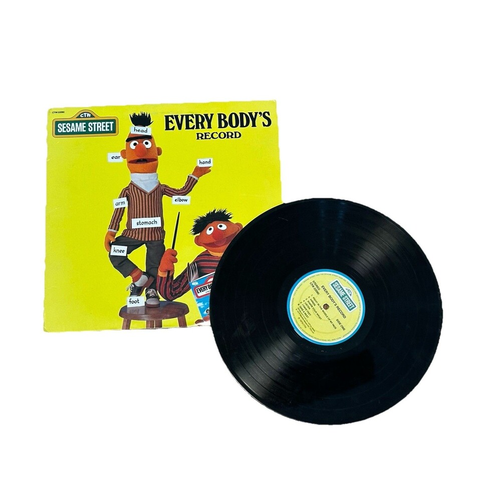 Vintage EVERY BODY'S Record Bert Ernie SESAME STREET Vinyl LP 1979